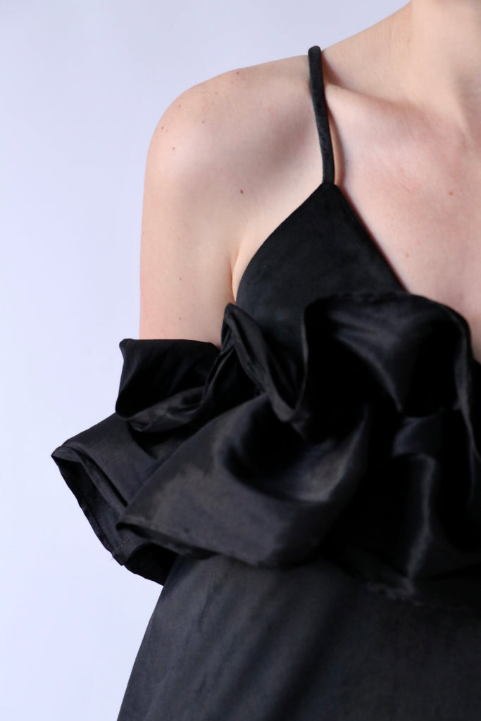 Kika Vargas Ixia Short Dress in Black Dresses Kika Vargas 