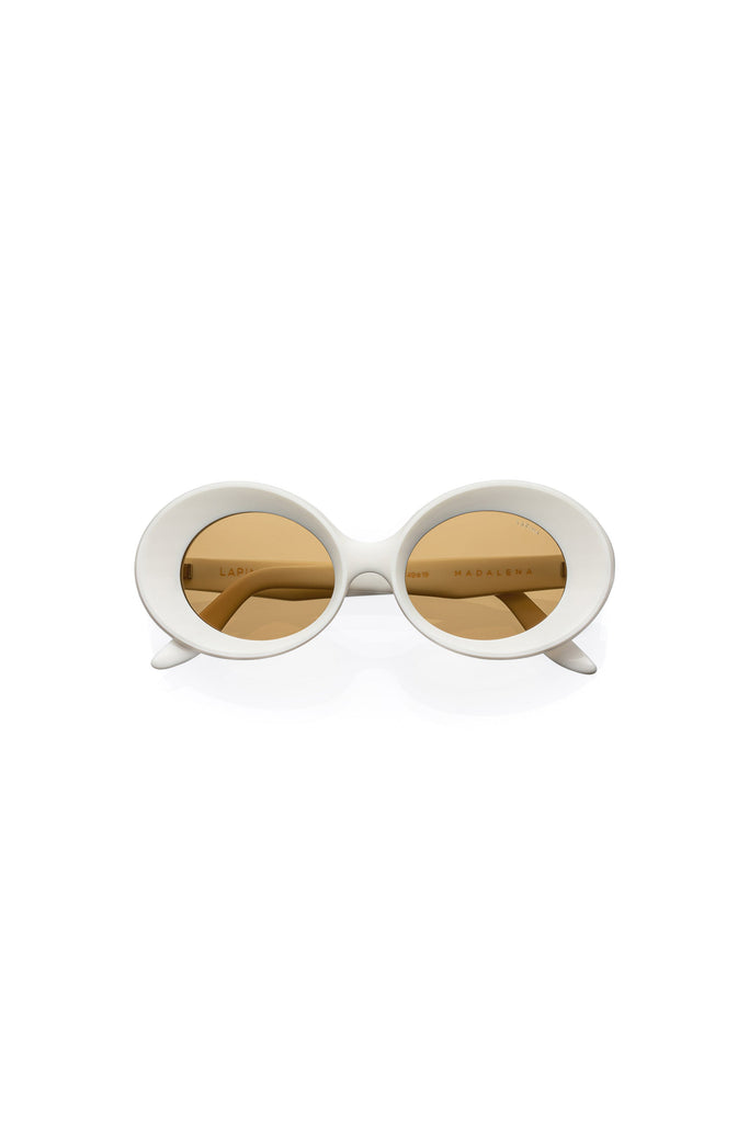 Lapima Madalena Sunglasses in Natural White Vintage Accessories Lapima 