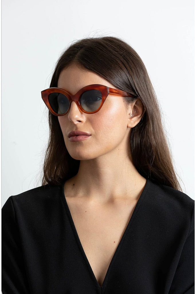 Lapima Manuela Sunglasses in Caramel Blue Sky Accessories Lapima 
