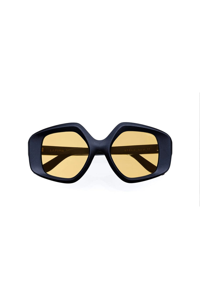 Lapima Stella Sunglasses in Natural Black Vintage Accessories Lapima 