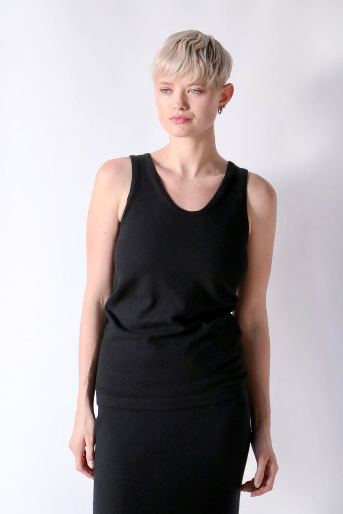 Lauren Manoogian Base Tank in Black T-Shirts & Tanks Lauren Manoogian 