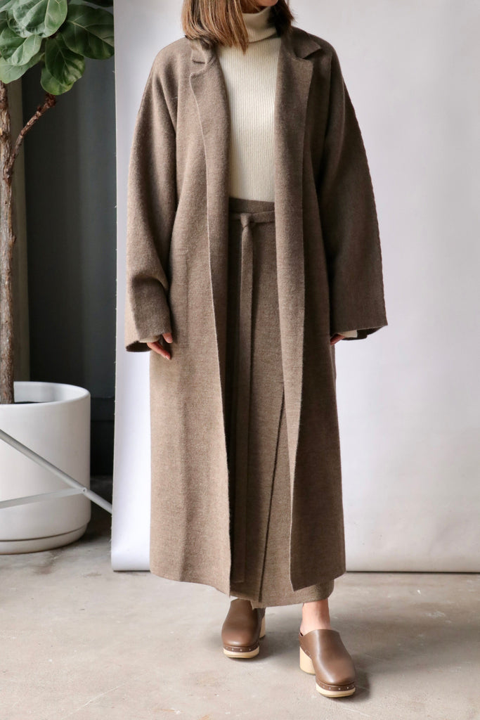 Lauren Manoogian Double Knit Trench in Mushroom | WE ARE ICONIC