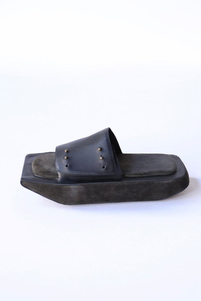 Lauren Manoogian Matela Slide in Black/Coal Shoes Lauren Manoogian 
