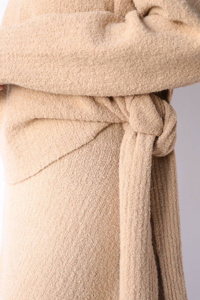 Lauren Manoogian Rib Sash Pullover in Sand Knitwear Lauren Manoogian 