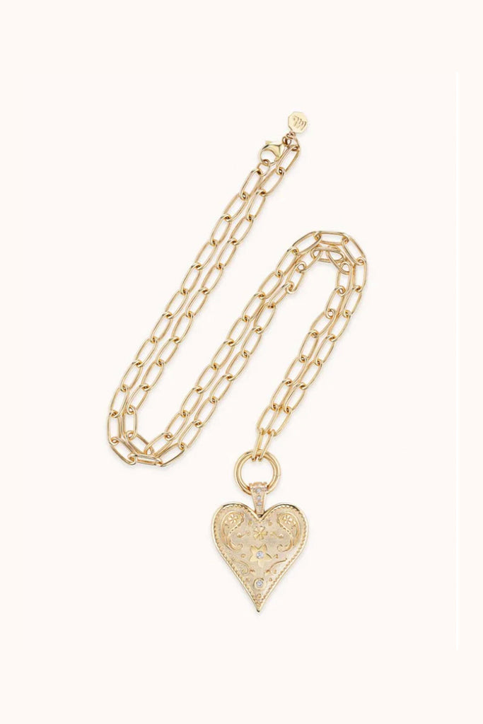 Marlo Laz Large Southwestern Heart Charm Jewelry Marlo Laz 