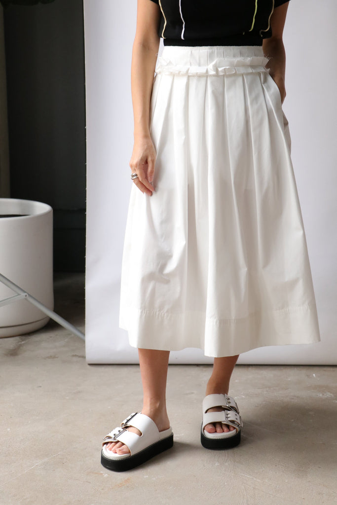 Plan C Midi Skirt in Butter Bottoms Plan C 