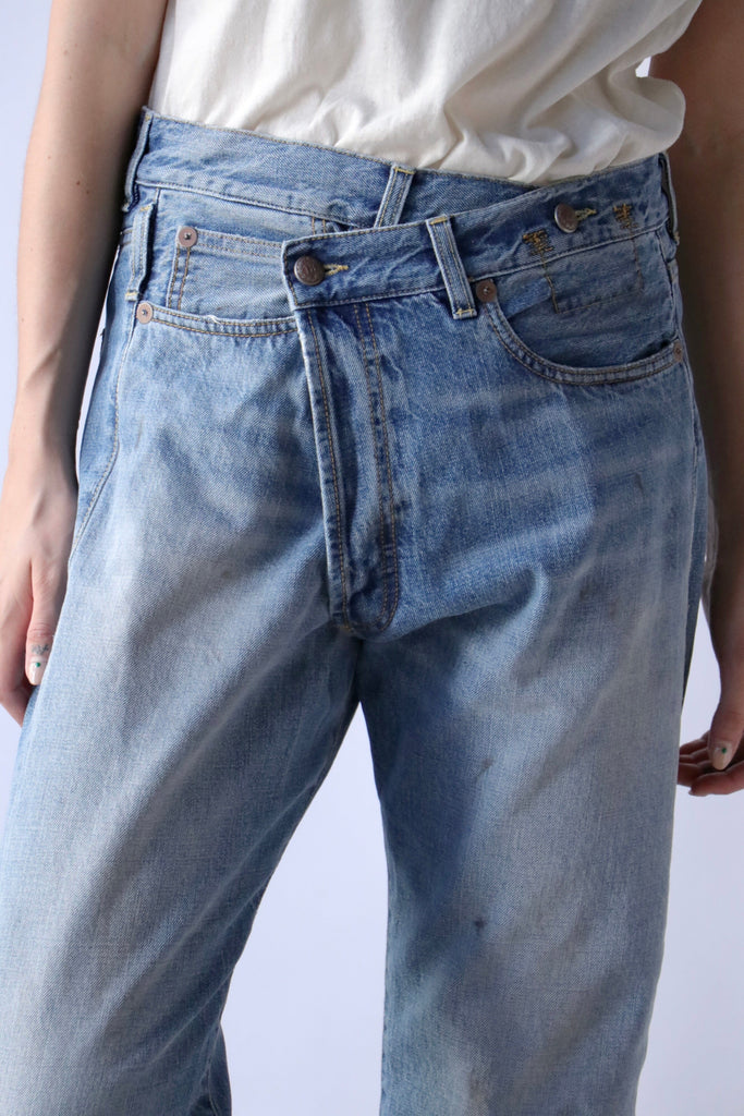 R13 Crossover Jean in Turner Blue Bottoms R13 