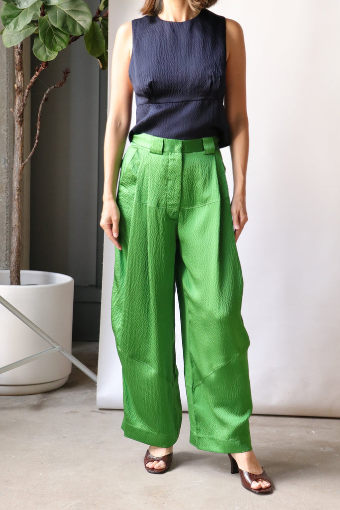 Rachel Comey Cropped Divide Pant in Forest Bottoms Rachel Comey 