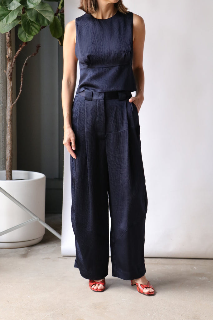 Rachel Comey Darter Top in Navy tops-blouses Rachel Comey 