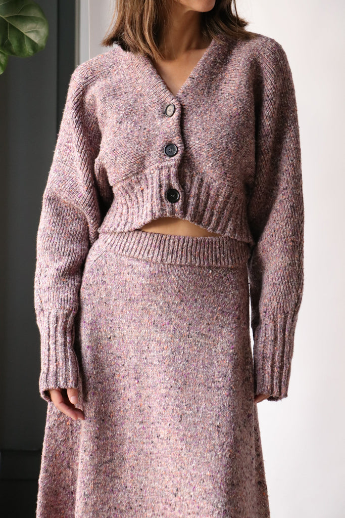 Rachel Comey Fika Cardigan in Violet Knitwear Rachel Comey 