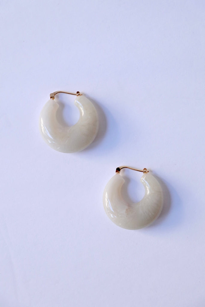 Rachel Comey Grass Earring in White Marble Jewelry Rachel Comey 