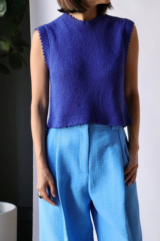 Rachel Comey Relent Top in Blue tops-blouses Rachel Comey 