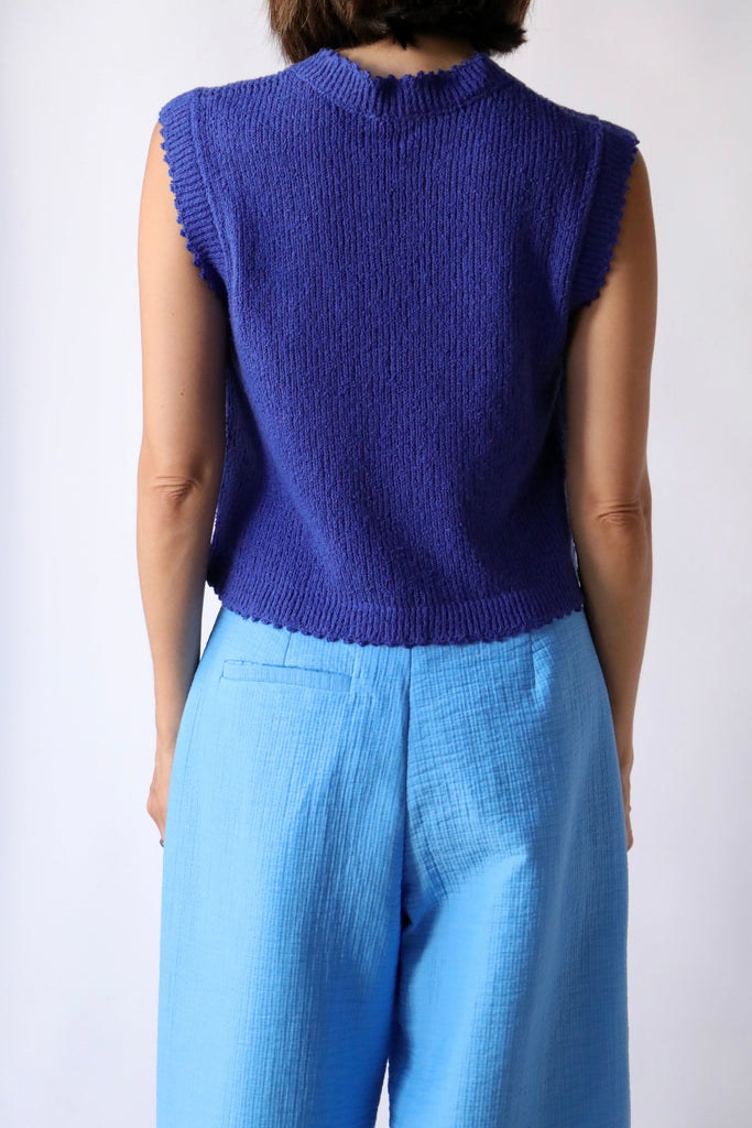 Rachel Comey Relent Top in Blue tops-blouses Rachel Comey 