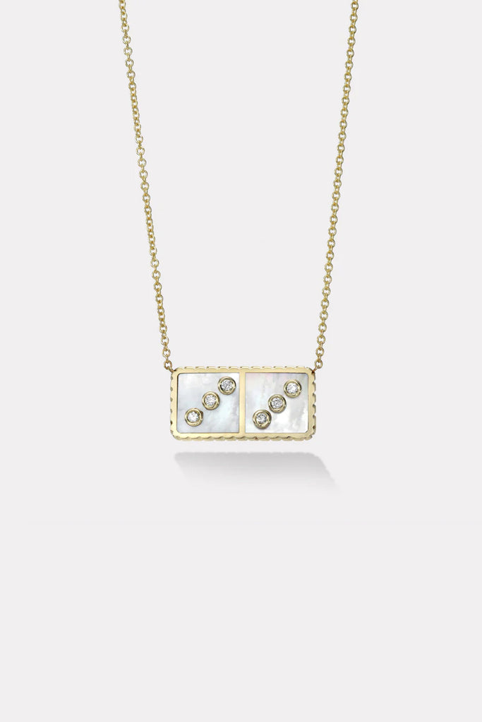 Retrouvai Petite Domino Pendant Mother of Pearl Jewelry Retrouvai 