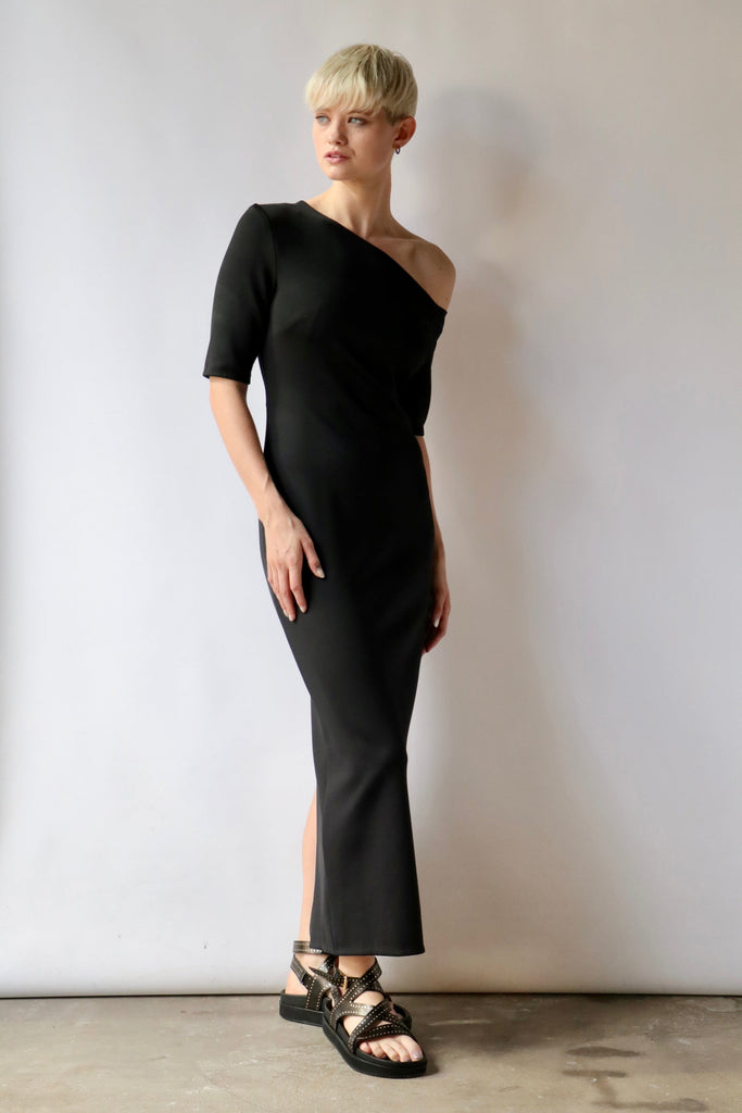 Rosetta Getty One Shoulder Off The Shoulder Dress Dresses Rosetta Getty 