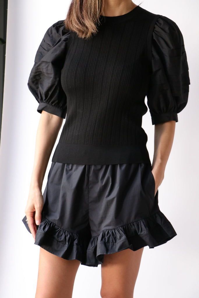 Ulla Johnson Ambre Short in Noir Bottoms Ulla Johnson 