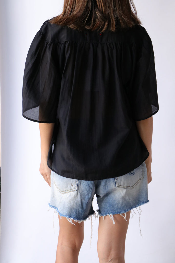 Xirena Carys Shirt in Black tops-blouses Xirena 